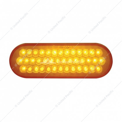 40 LED Oval Turn Signal Light - Amber LED/Amber Lens (Bulk)