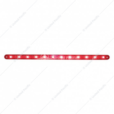 12 LED 12" Ultra Slim Light Bar Only (Stop, Turn & Tail) - Red LED/Red Lens (Bulk)