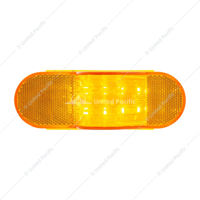 8 LED Mid-Trailer Turn Signal Light - Amber LED/Amber Lens