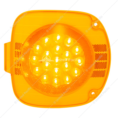 22 LED Turn Signal Light For 1996-2010 Freightliner Century - Amber LED/Amber Lens