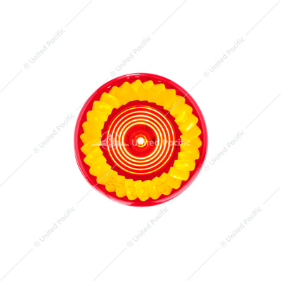 7 LED 2" Round Turbine Light (Clearance/Marker) - Red LED/Red Lens