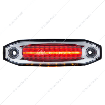 6 Red LED Light (Clearance/Marker) With 6 Amber LED Side Ditch Light