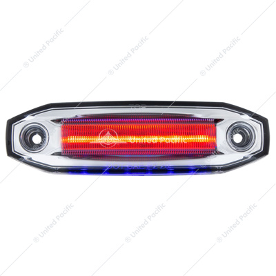 6 Red LED Light (Clearance/Marker) With 6 Blue LED Side Ditch Light