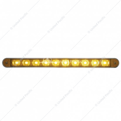 10 LED 9" Turn Signal Light Bar With Bezel