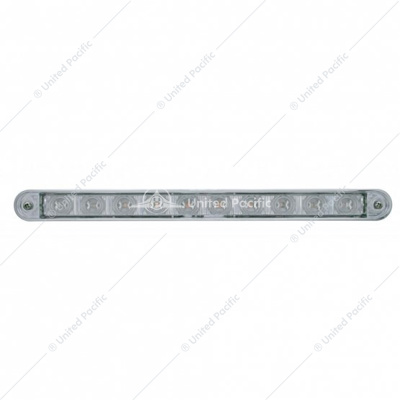 10 LED 9" Light Bar With Bezel (Stop, Turn & Tail) - Red LED/Clear Lens