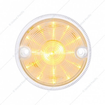 15 LED 3" Series 2 Light For Double Face Light Housing - Amber LED/Clear Lens (Bulk)