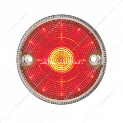 15 LED 3" Series 2 Light Only For Double Face Light Housing - Red LED/Clear Lens