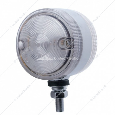 30 LED 3" Dual Function Double Face Light - Amber & Red LED/Clear Lens