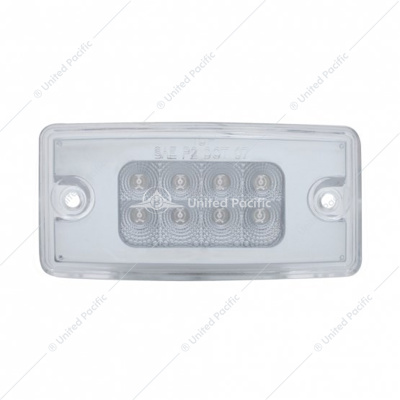8 LED Reflector Cab Light For Freightliner Century (1996-2011) And Columbia (2001-2017) - Amber LED/Clear Lens