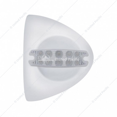 10 LED Reflector Headlight Turn Signal Light Cover - Amber LED/Clear Lens