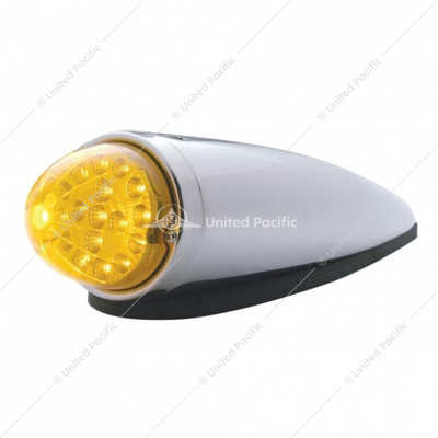 17 LED Watermelon Clear Reflector Cab Light Kit - Amber LED/Amber Lens