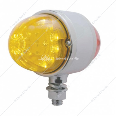 34 LED Reflector Double Face Light - Amber & Red LED/Amber & Red Lens