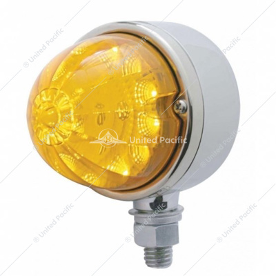 17 LED Reflector Single Face Light - Amber LED/Amber Lens