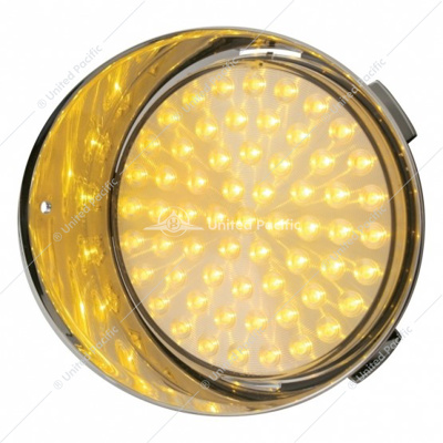 61 LED Freightliner Daytime Running Light (Driver) - Amber LED/Clear Lens