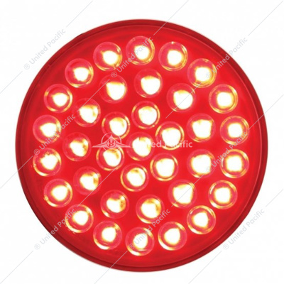 36 LED 4" Round Light (Stop, Turn & Tail) - Red/Red Lens (Bulk)