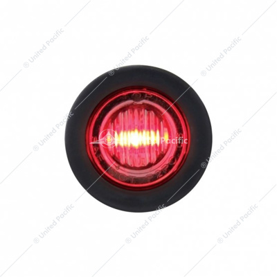 3 LED 3/4" Mini Light (Clearance/Marker) - Red LED/Clear Lens