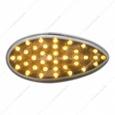 39 LED "Teardrop" Auxiliary Light - Amber LED/Chrome Lens (Bulk)