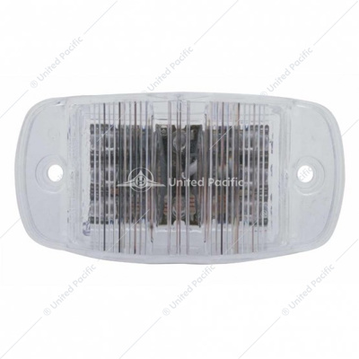 14 LED Rectangular Light (Clearance/Marker) - Amber LED/Clear Lens (Bulk)