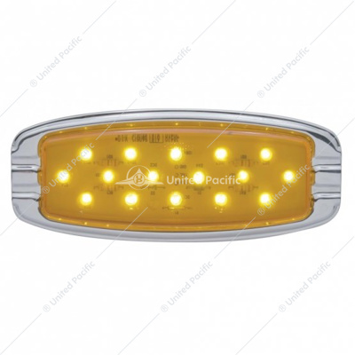 16 LED Retro Light (Clearance/Marker) - Flush Mount - Amber LED/Amber Lens