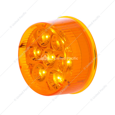 7 LED 2" Round Light (Clearance/Marker) - Amber LED/Amber Lens (Bulk)