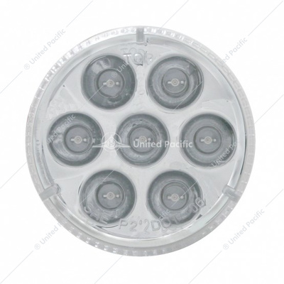 7 LED 2" Round Light (Clearance/Marker) - Red LED/Clear Lens