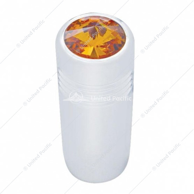 1-5/8" Short Toggle Switch Extension With Color Crystal - Amber Crystal
