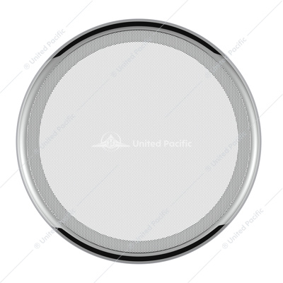 Chrome 7- " Round Speaker Cover For Peterbilt 389 (2008+), 388 (2008-2014), 379/378/335/330 (1995-2000), Snap-