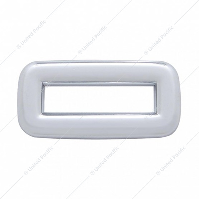 Chrome Plastic Toggle Switch Label Cover Without Visor For 2002+ Peterbilt (Card Of 6)