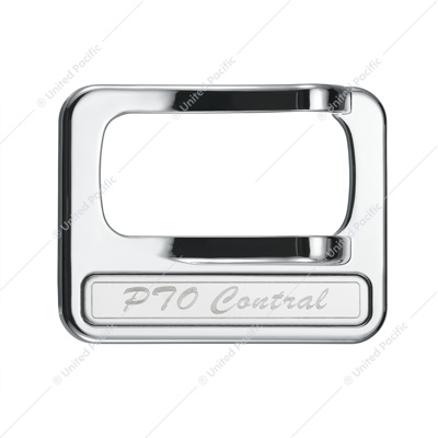 Chrome Plastic Rocker Switch Cover With Stainless Plaque For Peterbilt