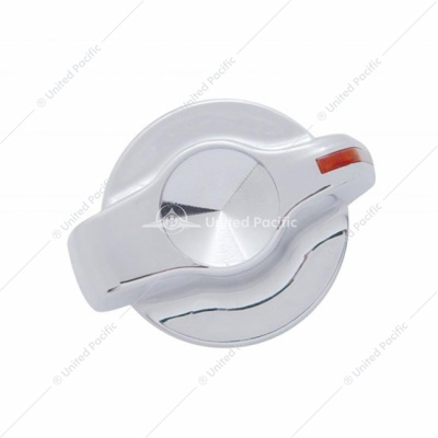 Chrome Plastic A/C Control Knob with Crystal- Indented