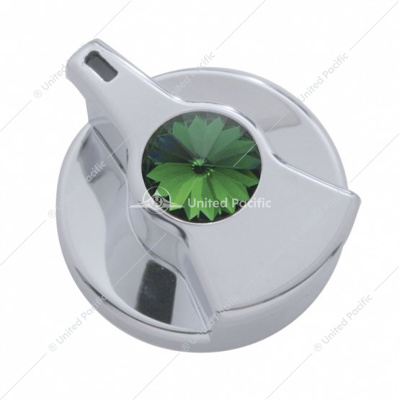 Timer Knob With Green Crystal For Peterbilt
