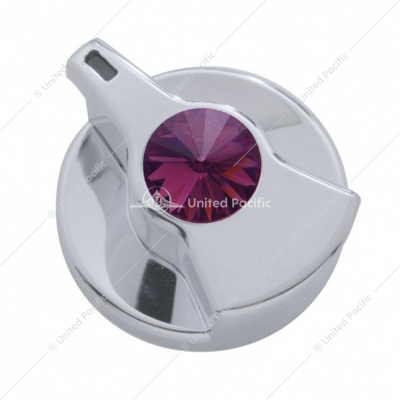 Timer Knob With Purple Crystal For Peterbilt