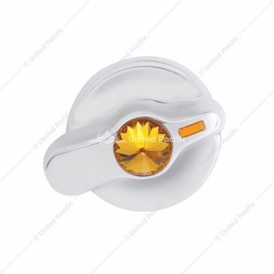 Signature Series A/C Control Knob With Color Crystal For International Trucks - Amber Crystal