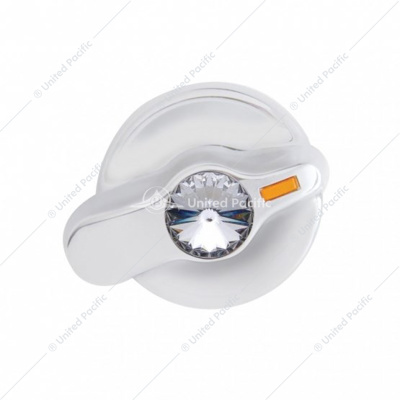 Signature Series A/C Control Knob With Color Crystal For International Trucks - Clear Crystal