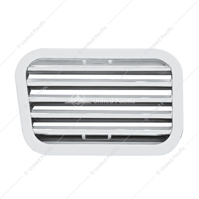 Chrome Plastic A/C Defroster Vent For 2006+ Kenworth W900/T800/T660/T600- Driver