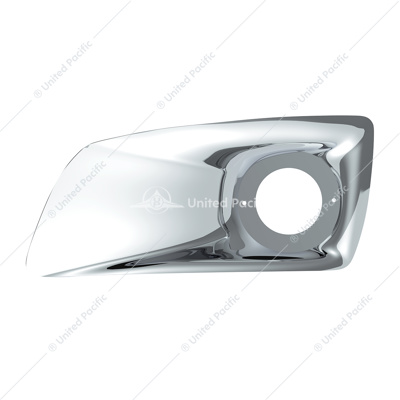 Chrome Plastic Fog Light Cover With Cab Light Opening For 2007-2017 KW T660 - Driver