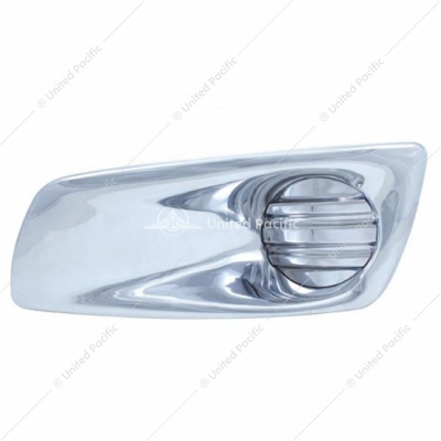 Chrome Plastic Fog Light Cover Without Light Opening For 2008-2017 Kenworth T660 - Driver