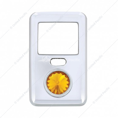 Rocker Switch Cover With Crystal For 1998-2018 Volvo VNL - Amber