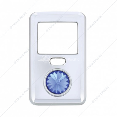 Rocker Switch Cover With Crystal For 1998-2018 Volvo VNL - Blue