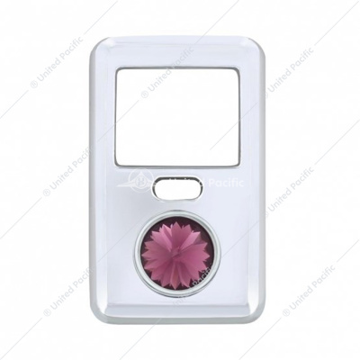 Rocker Switch Cover With Crystal For 1998-2018 Volvo VNL - Purple