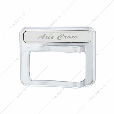 Chrome Rocker Switch Cover For Peterbilt 579 (2013-2019) & 567 (2014-2018)- Axle Cross
