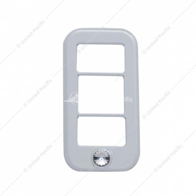 Rocker Switch Cover With 3 Openings & Clear Crystal For Freightliner (3-Pack)