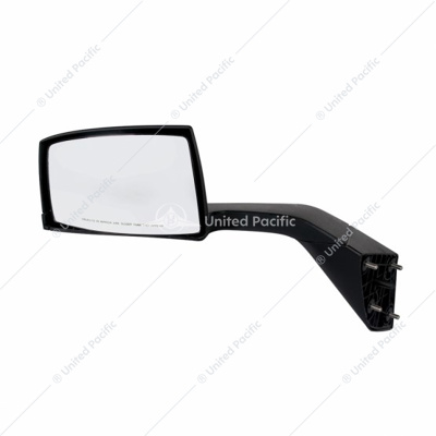 Black Hood Mirror Assembly For 2004-2014 Volvo VN - Driver