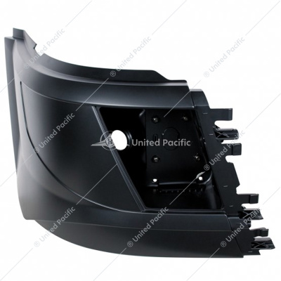 Bumper End With Fog Light For 2015-2017 Volvo VNL Short Hood With Aero Style Bumper - Passenger