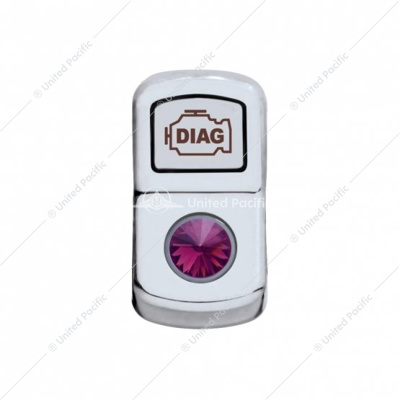"Diagnostic" Rocker Switch Cover With Purple Crystal
