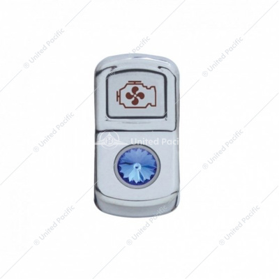 "Engine Fan" Rocker Switch Cover With Color Crystal