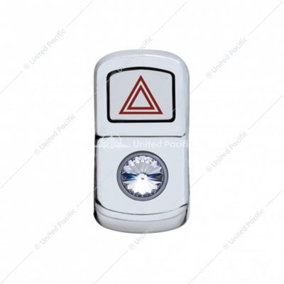 "Hazard" Rocker Switch Cover With Clear Crystal