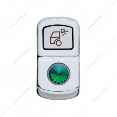 "Load Light" Rocker Switch Cover With Green Crystal