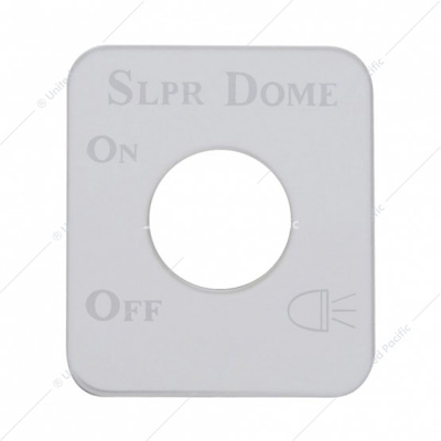 Stainless Steel Switch Name Plate For Kenworth - Sleeper Dome