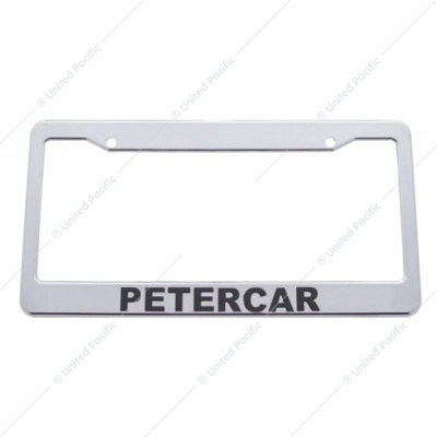 Petercar Chrome Plastic License Plate Frame